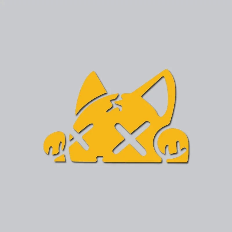 Cartoon Cat Vinyl Stickers Waterproof Decals for Car Truck Bumper Motorcycle Helmet - close-up view