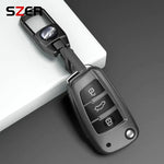 New TPU Car Flip Key Cover Case Fob For Audi A1 A3 8P A4 A5 A6 C7 A7 S3 S7 S8 R8 Q2 Q3 Q5 Q7 Q8 SQ5