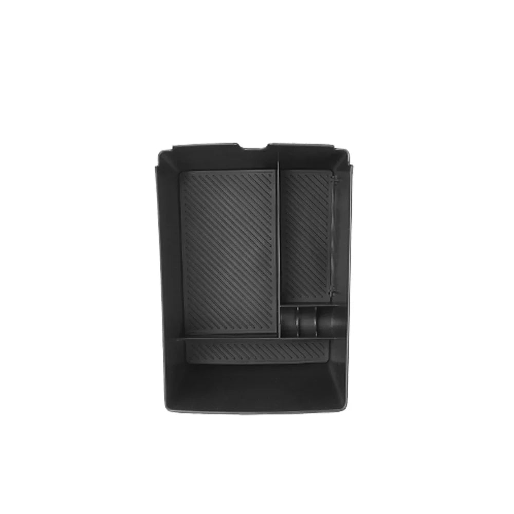 Car Black Central Storage Box Console Armrest Organizer Holder ABS for KIA EV5 2024-2 lifestyle view