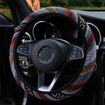 Linen Steering Wheel Cover Fits 14.5-15 Inches detail view