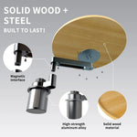 Steering wheel tray and car table - 360° Rotating Wooden Cup Holder Table,With car tr lifestyle view
