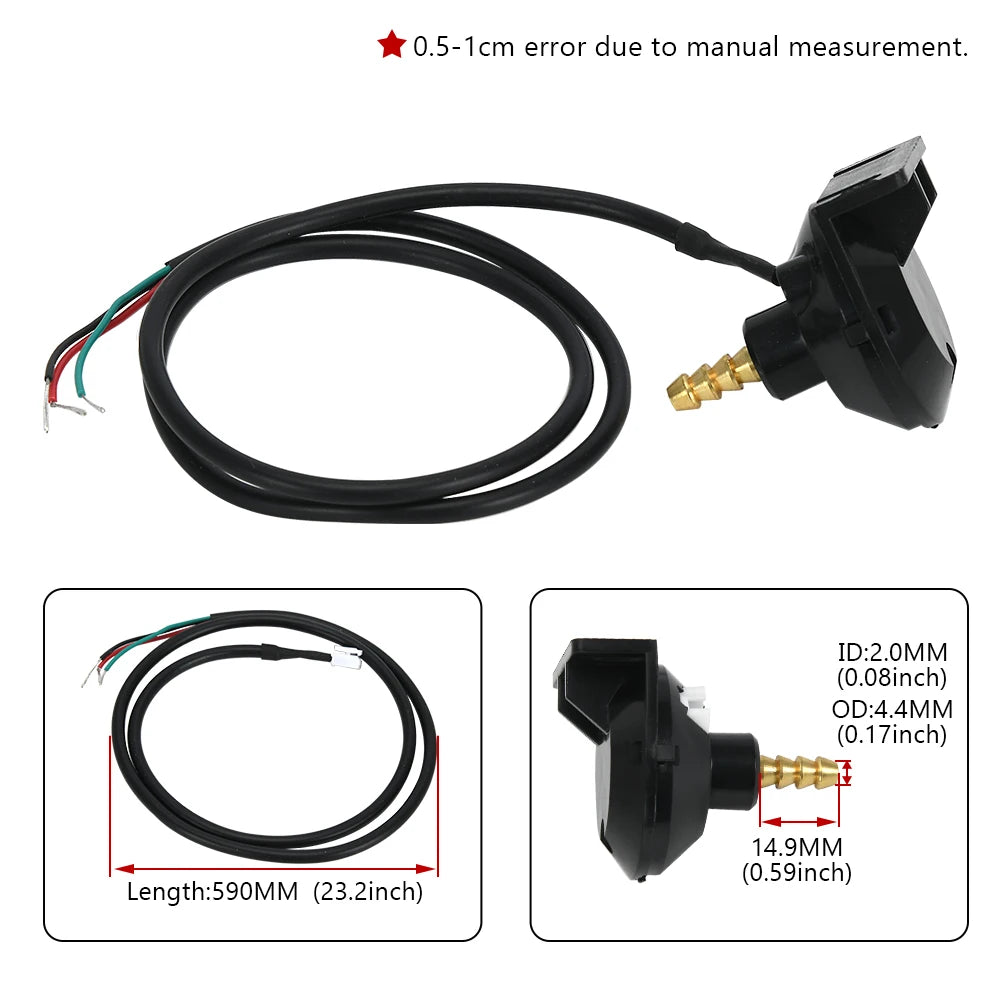 12V Car Electronic Turbo Boost Sensor Pressure Sensor Vacuum Sensor Sender | For Bo additional angle
