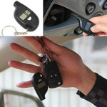 Mini Keychain Digital Tire Pressure Gauge | LCD Display Car Tire Tester with Safety additional angle