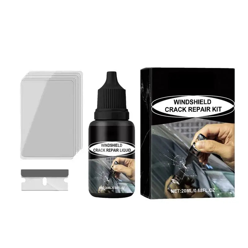Efficient Automotive Glass Repair Fluid Professional Car Windshield Cracks And Scratch Repair Kit With 20ml Repair Liquid