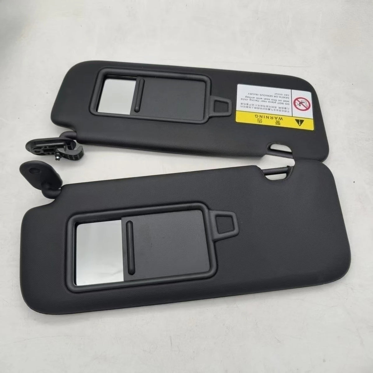 Black Car Sun Visor with Makeup Mirror Fit for Kia K3 Forte Cerato 2019-2021 Interior Sun Shade Guard OE:85210-Q81000WK 85220-Q8