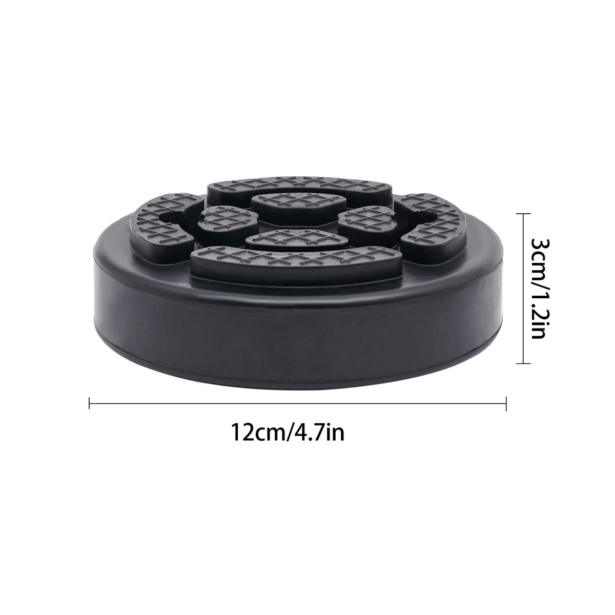 5pcs Round Rubber Arm Pads Lift Pad 120mm Rubber Jacking Pad Anti-Slipping For Auto Lift Car Truck Hoist Universal, 4-Post Lifts