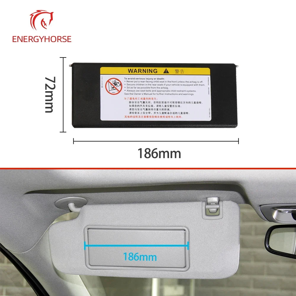 Sun Visor Shade Mirror Cover Replacement Interior Makeup Mirror Cover For Opel Insignia 2010 2011 2012 2013 2014
