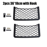 42x21cm/36x18cm/32x21cm/32x17cm Car Organizer Net Pocket Car Net Bag Phone Holder Rack close-up view