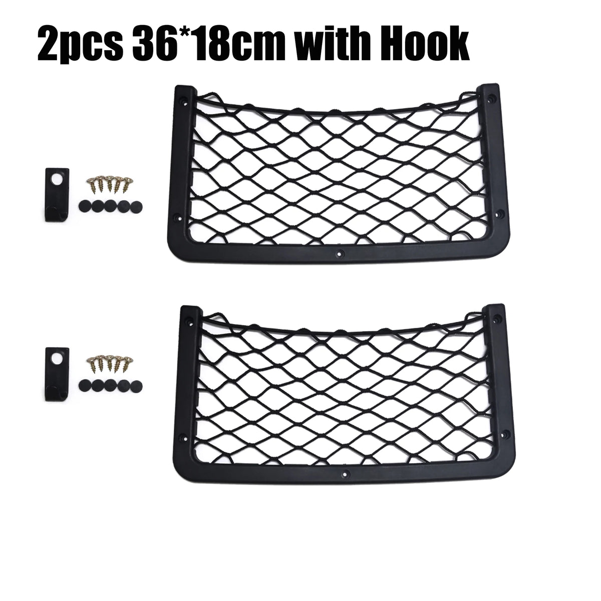 42x21cm/36x18cm/32x21cm/32x17cm Car Organizer Net Pocket Car Net Bag Phone Holder Rack close-up view