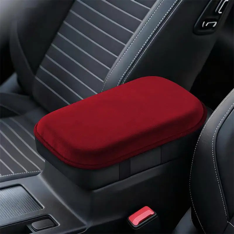 【M】Car Armrest Cushion Booster Pad Central Armrest Box Plush Pad Protection Cover Anti Scratch Universal Heightening Pad