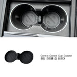 9PCS Set Center Console Upper Lower Storage Tray Armrest Hidden Box Cup Holder Mat For T detail view