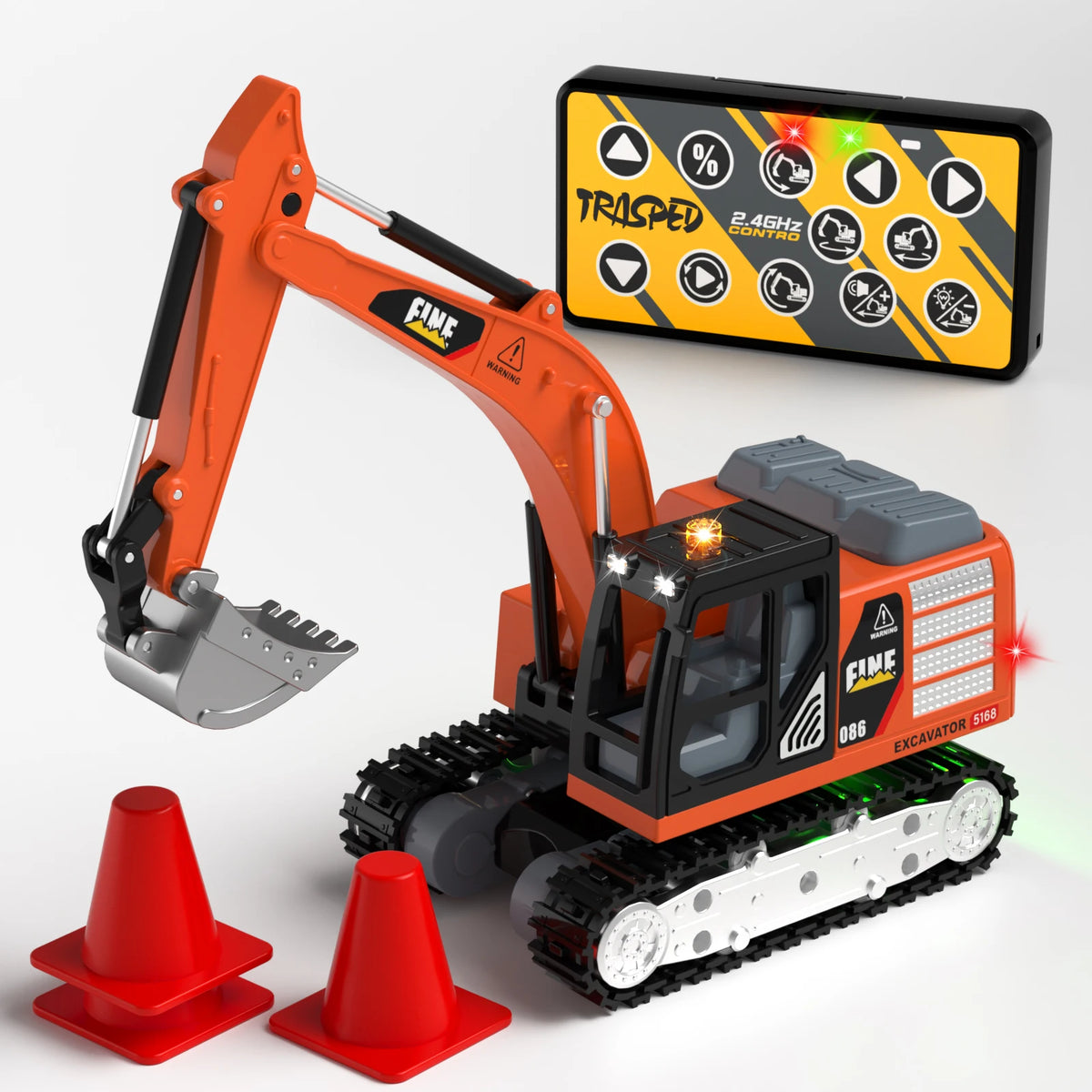 1:64 Metal Remote Control Engineering Car Set detail view