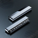 Temporary Car Parking Card Phone Number Holder Luminous Number Plate alternate view