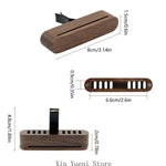Wooden Car Air Freshener Natural Scent Long Lasting Fragrances Safe Mounting additional angle