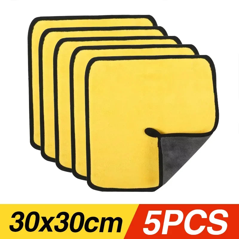 Heavy Duty Microfiber Car Wash Towels | Absorbent Lint Free Cleaning Cloths alternate view