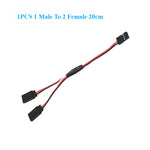 RC Servo Extension Wire Cable Futaba JR Male to Female close-up view