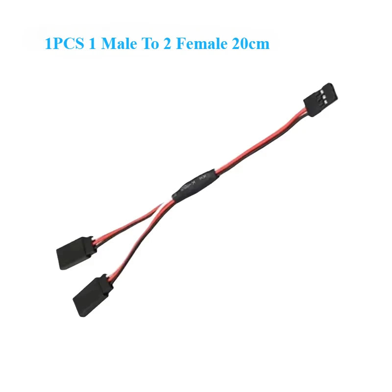 RC Servo Extension Wire Cable Futaba JR Male to Female close-up view