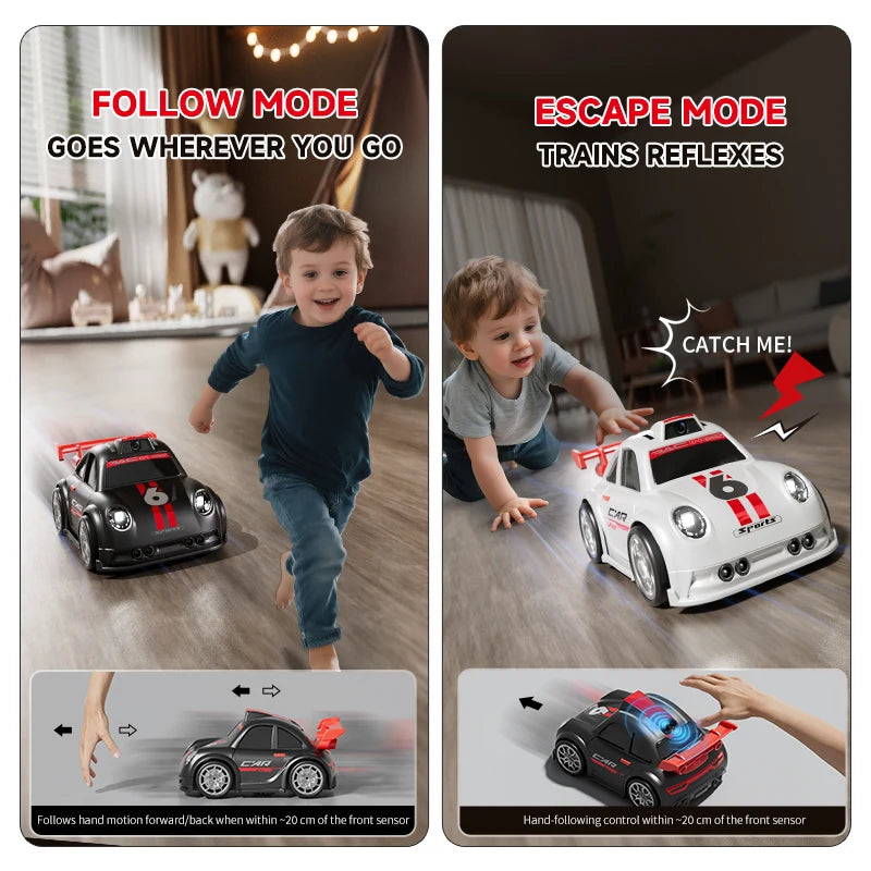 2026 New C6 RC Drift Car with Dual Mode Lights Sound Camera Screen Control Car Smart I close-up view