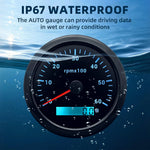 85mm Tachometer with LCD Hour Meter | 7-Color Backlight RPM Gauge for Marine Boat Car lifestyle view