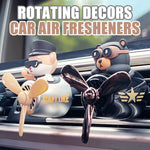 Cool Fun Rotate Plane Captain Shiba Inu Pilot Dog Car Air Freshener | Vent Clip Decor alternate view