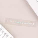 Passenger Princess Star Mirror Decal | Personalized Car Rearview Mirror Sticker alternate view