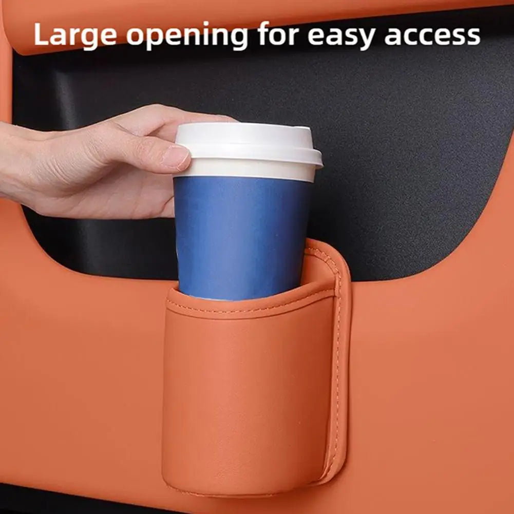 Universal Car Cup Holder Box | Back Clip Drink Rack Storage Bin close-up view