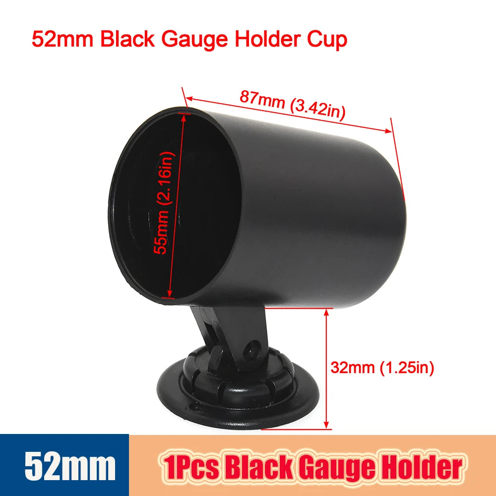 52MM 7-in-1 Car Gauge Set | LED Dual Display with Sensors for 12V Gasoline Vehicles alternate view
