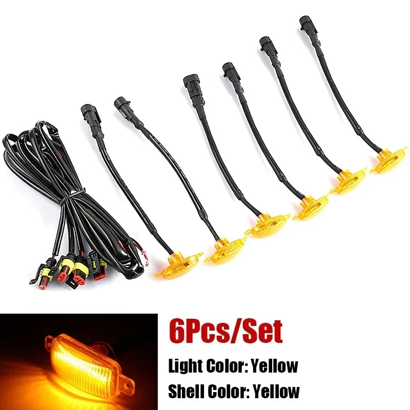 Universal LED Car Front Grille Lights | Eagle Eye Lamp with Harness for Pickup, Off-R lifestyle view