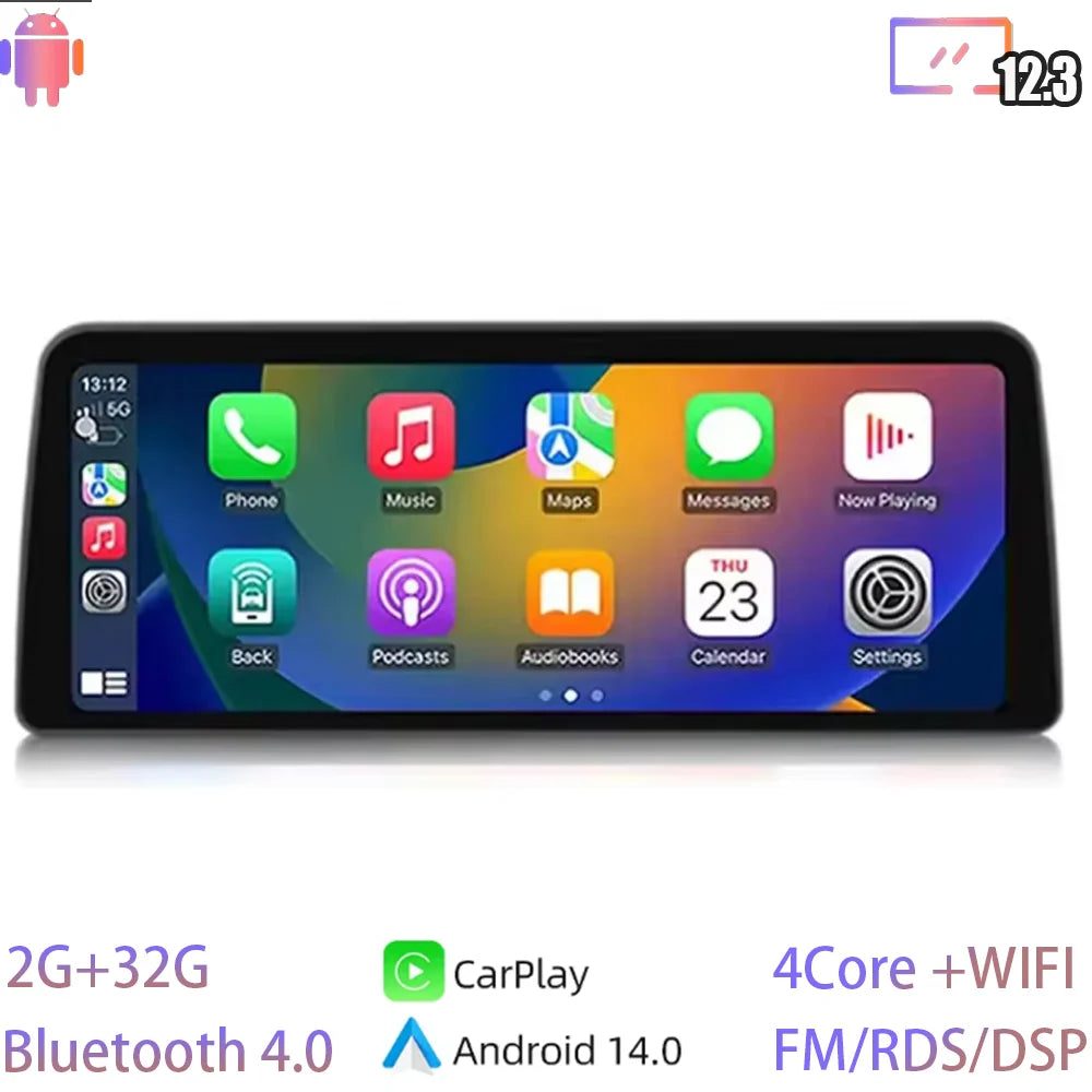 Android 14 For Honda Accord 8 2008-2012 12.3" QLED Carplay Car Player GPS DSP WIFI additional angle
