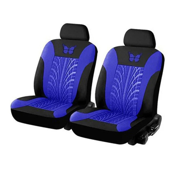 Car Seat Cover Full Set, Universal Butterfly Pattern Embroidery Auto Seat Set alternate view