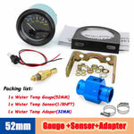 52mm Digital Water Temp Gauge 40-120℃/100-250℉ | Dual Unit Auto Temperature Monitor fo close-up view