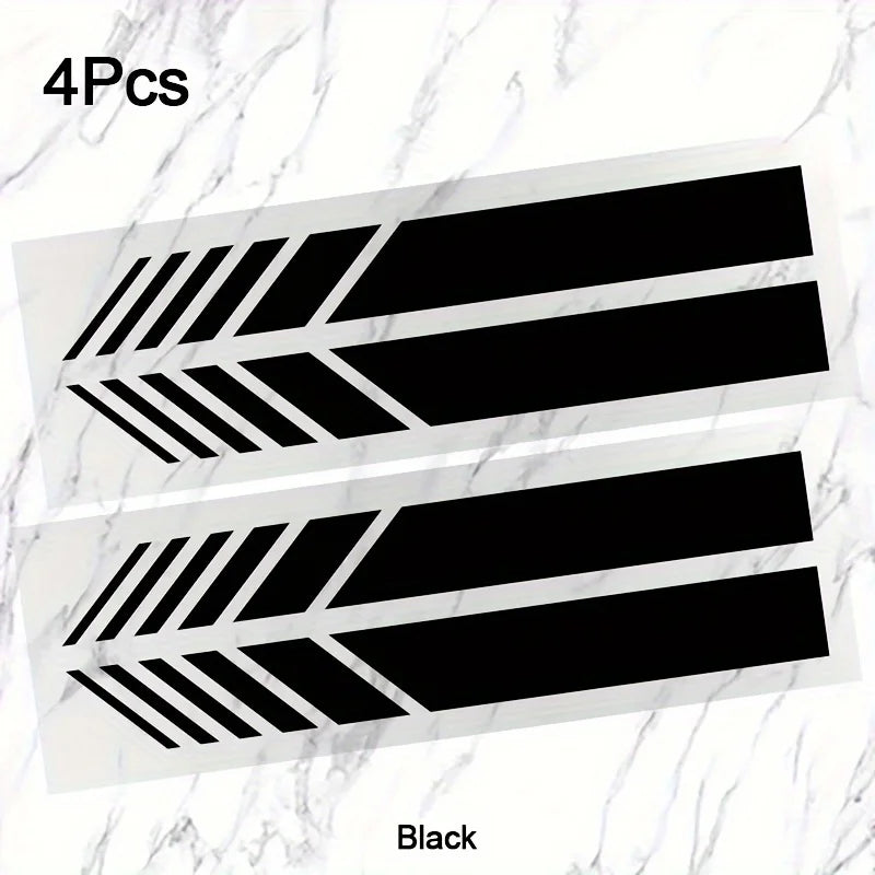Classic JDM Reflective Stripes Vinyl Decal Kit | 4pcs Self-Adhesive Car Body Stickers alternate view