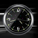 Luminous Car Clock Air Outlet Mini Quartz Clock with Clip | Auto Ornament Waterproof Accessory