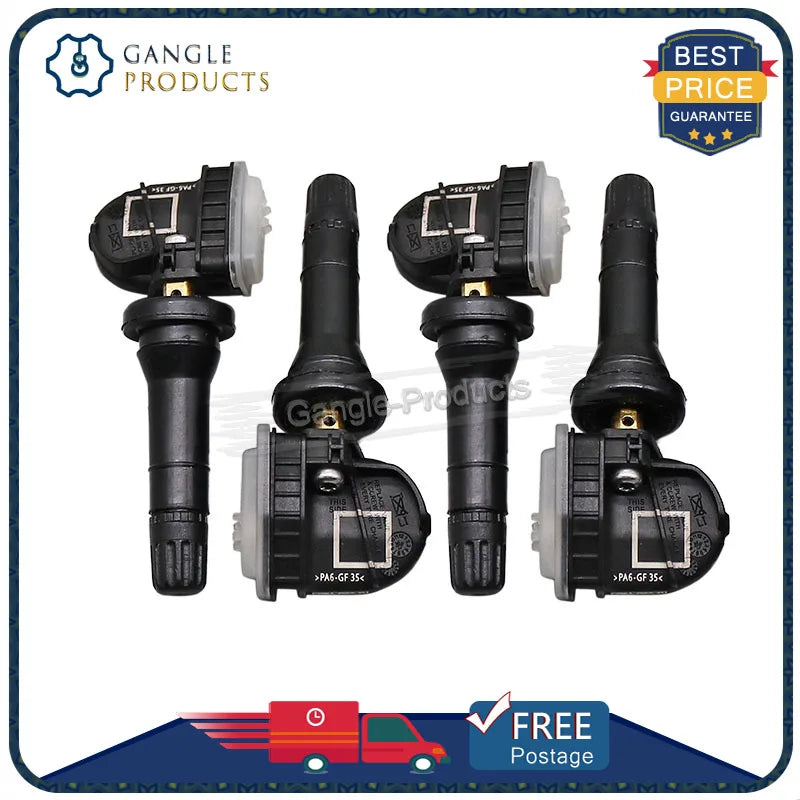 4PCS EV6T-1A180-CB TPMS Sensor for Ford Focus Kuga Mondeo Mk5 Ecosport | 433MHz Tire Pressure Monito