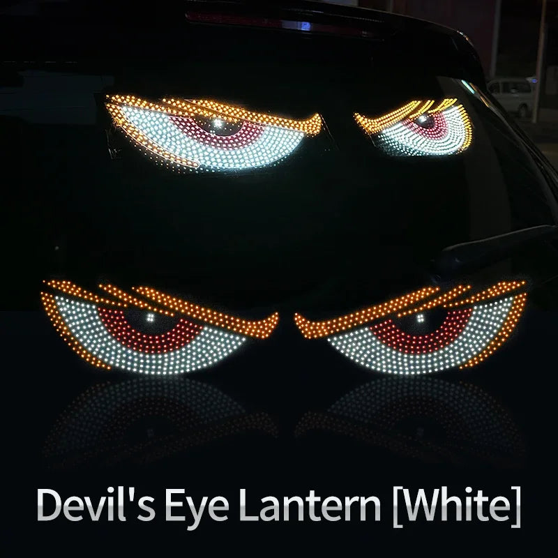 USB Dynamic LED Eye Display Pixel Panel | Car Truck Demon Eyes Windshield Decoration alternate view