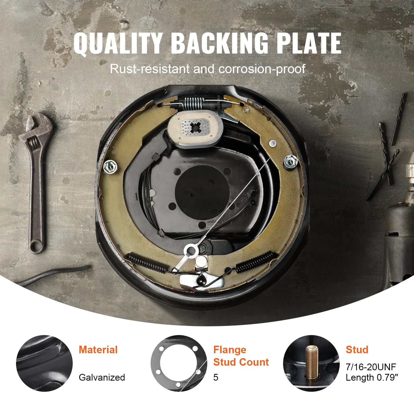 Electric Trailer Brake 12" x 2" Self-Adjusting Assembly | 2 Pairs 7000 lbs lifestyle view