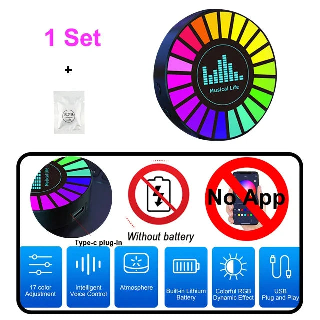 Car Air Freshener with LED Aroma Decorate Atmosphere Fragrance Accessorie RGB Strip S lifestyle view