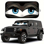 Cartoon Folding Car Sunshade Windshield Protector | UV and Heat Protection for Vehicl alternate view