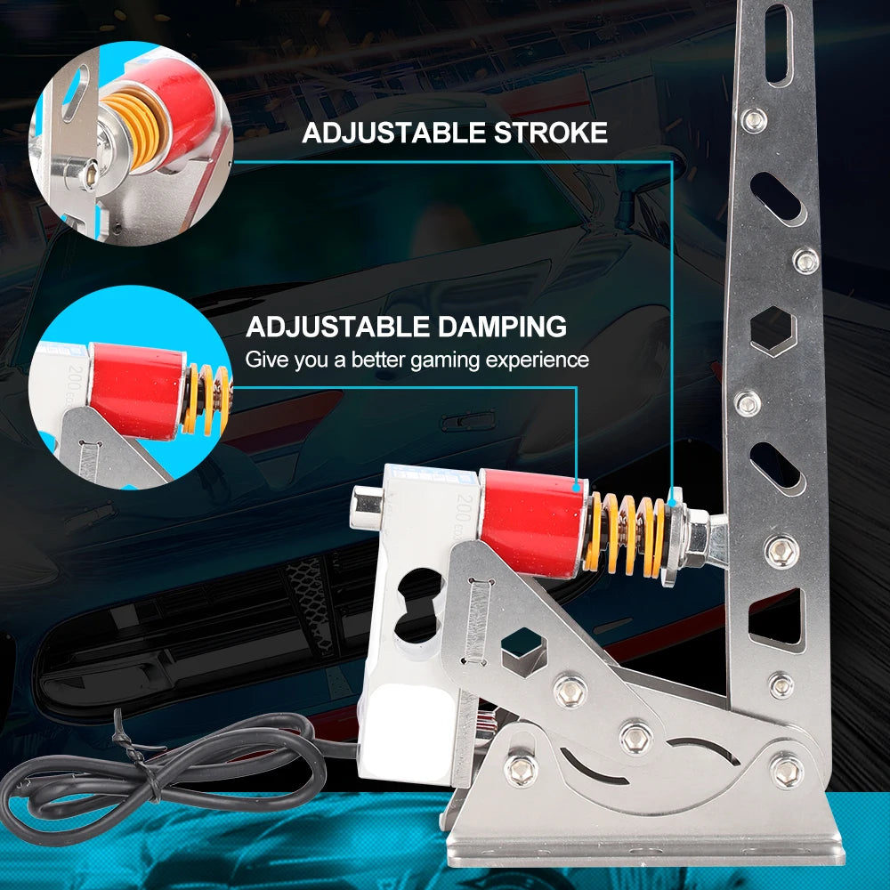 SimRuito RT31 USB Load Cell Handbrake | Sim Racing Handbrake for PC lifestyle view