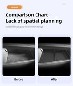 For Toyota BZ4X 2026 RHD Center Console Lower Storage Box Anti-Slip TPE Organizer Tra lifestyle view