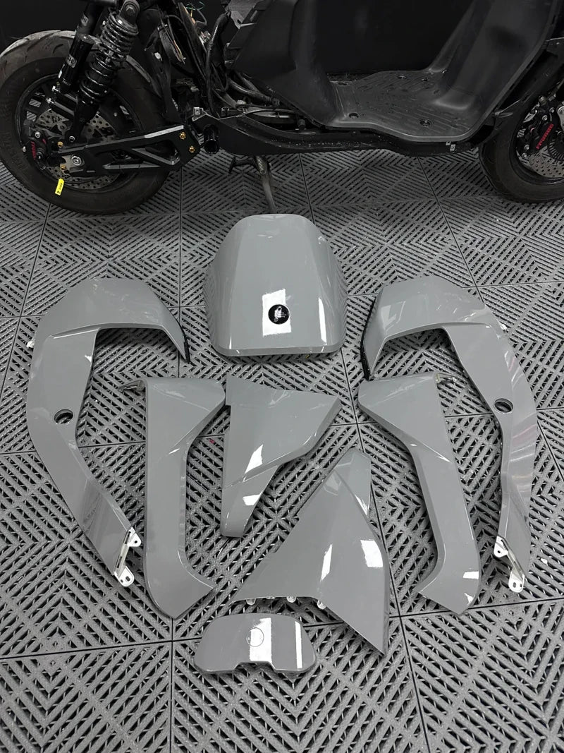 Premium PET Gloss Nardo Grey Vinyl Wrap Film | Self-Adhesive Car Wrapping Decal lifestyle view