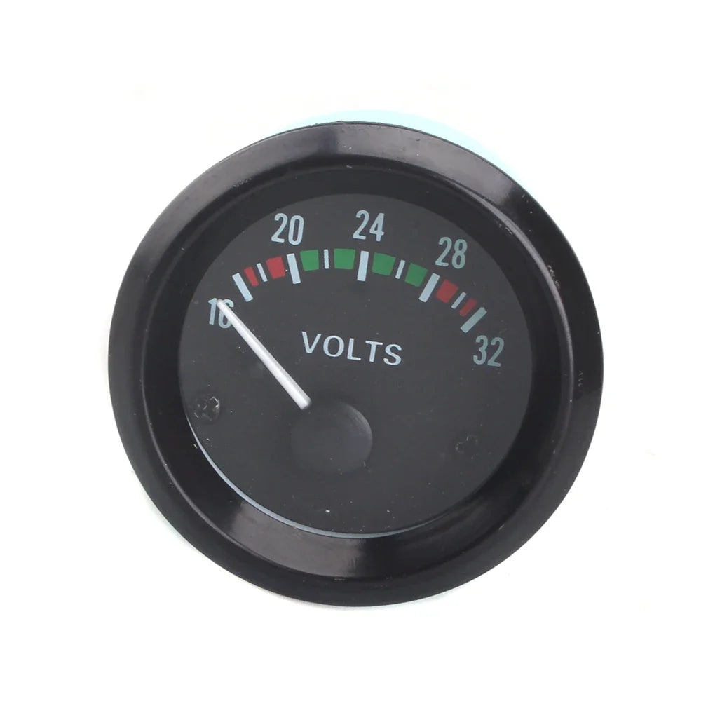 Dragon Gauge VOLTS Car Gauge 2" 52mm VOLT Meter 12V Auto Instrument Voltage Meters 8~16V 16~32V Blac