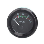Dragon Gauge VOLTS Car Gauge 2" 52mm VOLT Meter 12V Auto Instrument Voltage Meters 8~16V 16~32V Blac