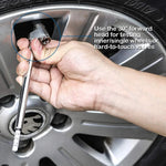 Pencil Tire Pressure Gauge, 10-120 PSI Dual Head Trucks Air Gage | Accurate Mechanical D detail view