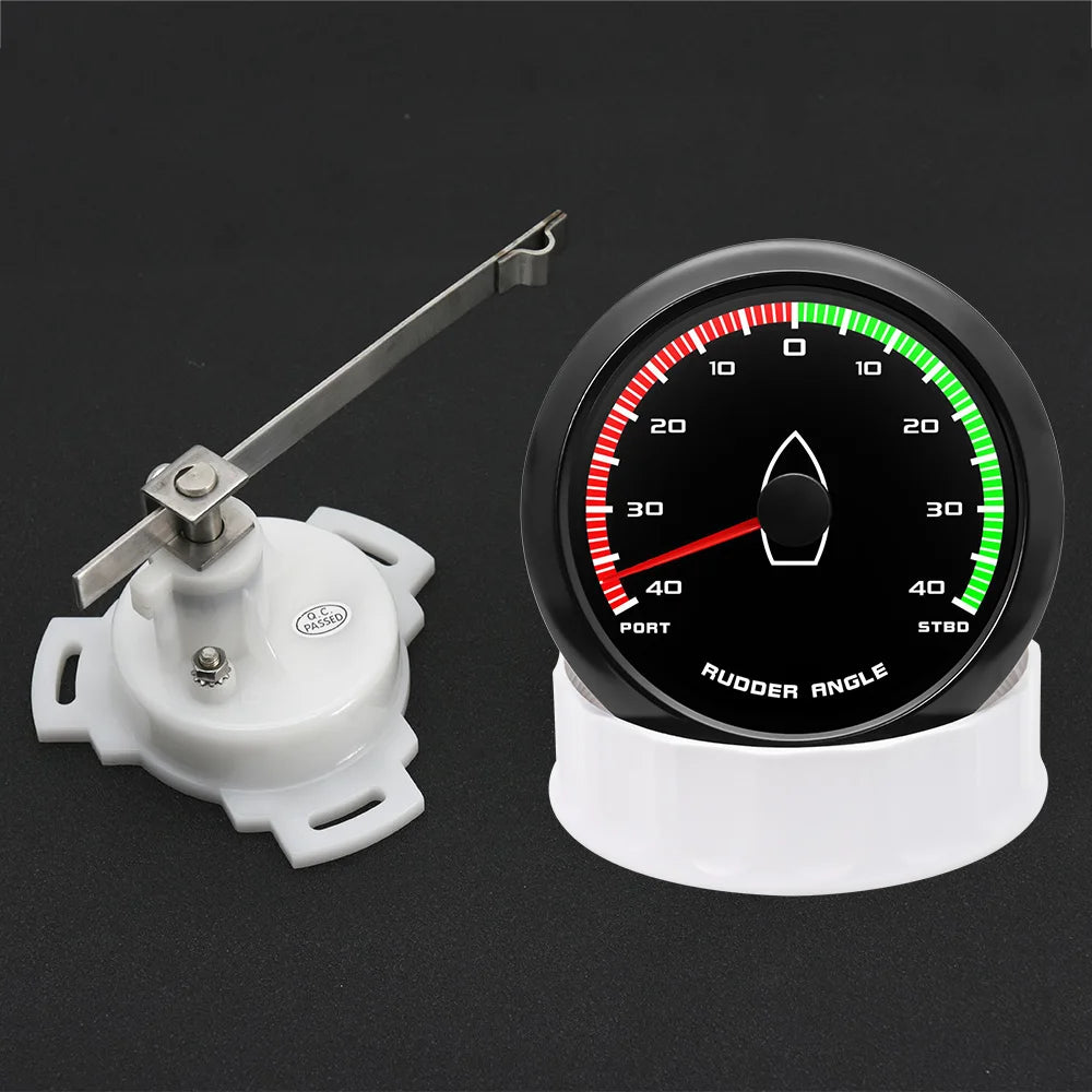 Custom 85mm Marine Boat Rudder Angle Gauge | 0-190ohm with Sensor for Ship Yacht lifestyle view