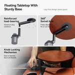 YZ Expander Multi-Function Wooden Car Cup Holder Drink Holder with Food Table | 360-Degr detail view