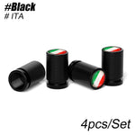 4Pcs Italy National Flag Car Valve Stem Caps | Universal Tire Valve Stem Caps for Cars, detail view