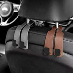 Car Headrest Hooks Hanger for Bags Seat Back Organizer Holder Clips Auto Fastener Hook close-up view