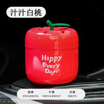 Apple Car Fragrance Decoration Car Air Freshener Fruit Flavor Solid Fragrance Decoration