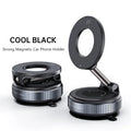 Magnetic Vacuum Phone Bracket | 360° Adjustable Car Holder with Strong Suction Cup close-up view